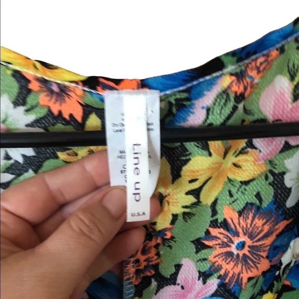 Vintage Y2K floral 60s 70s inspired high low tank top Festival statement blouse - Picture 7 of 8